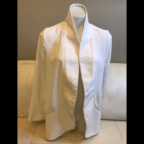 RW&CO White Chevalier Open Faced Blazer size Medium - Picture 5 of 8
